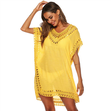 Hollow Out Short Beach Dress