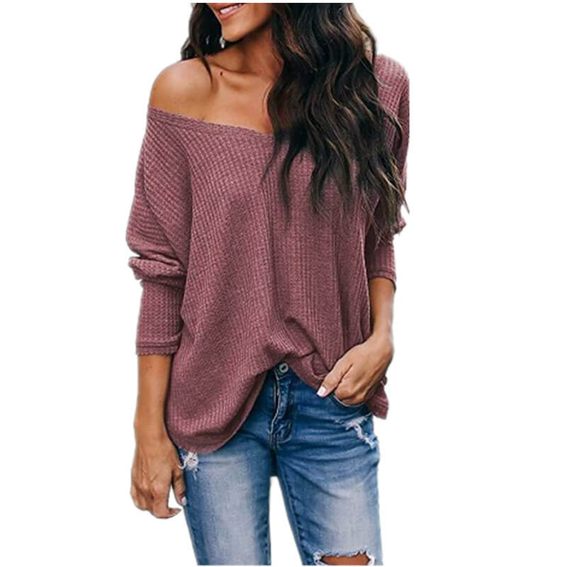 One Shoulder Loose Blouse