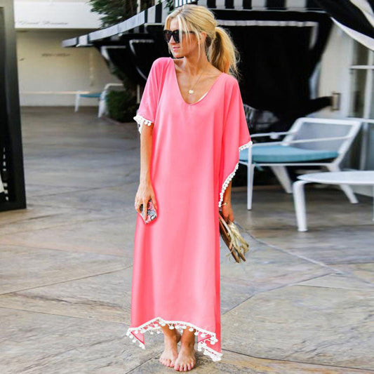 Loose Beach Cover Up Long Dress