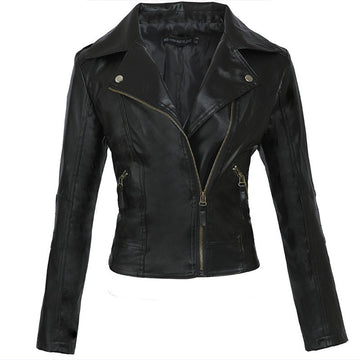 Punk PU Zipper Moto Jacket