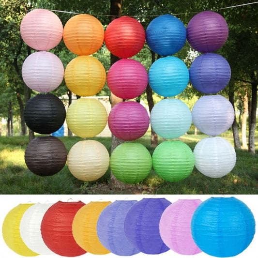 Multicolor Chinese Paper Lanterns Wedding Party Decoration 8 12