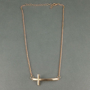Simple Short Cross Female Necklace