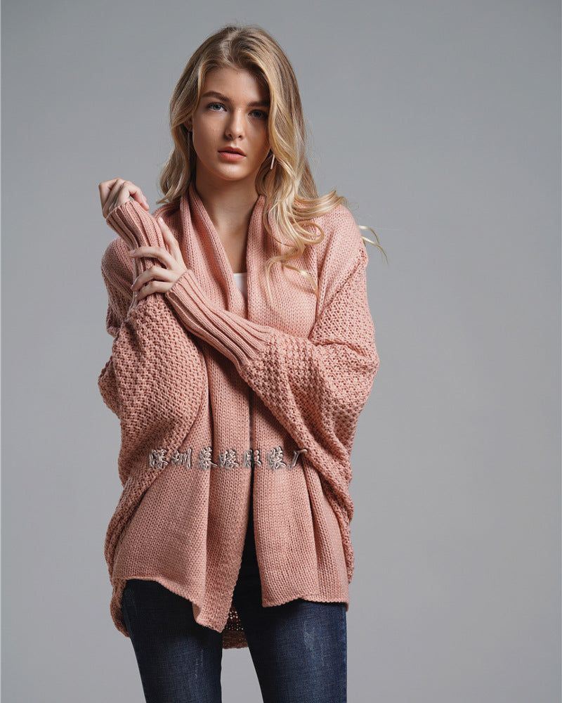 Women's Sweater Loose Bat Sleeves Loose Cardigan