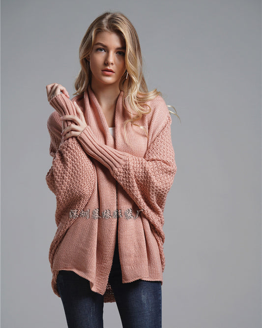 Women's Sweater Loose Bat Sleeves Loose Cardigan