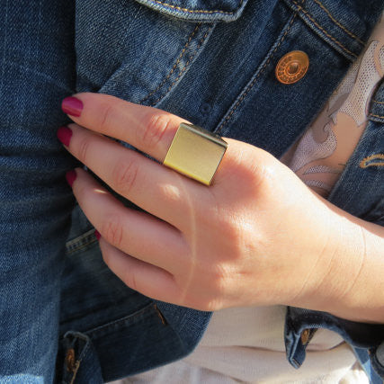 Cool Square Punk Aura Rings