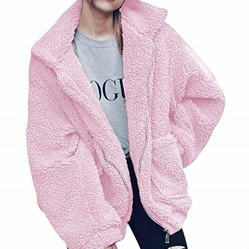 Winter Zipper Teddy Jacket