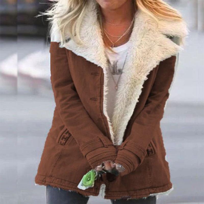 Warm Notched Collar Sherpa Jacket