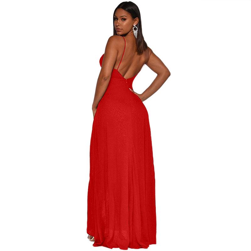 Spaghetti Strap Maxi Slits Dress