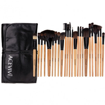 New Fashion Professional 24pcs Soft Cosmetic Tool Makeup Brush Set Kit With Pouch