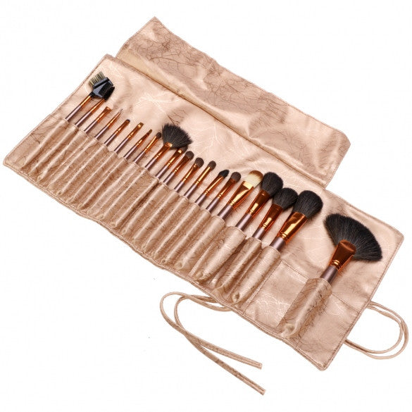 New Fashion 20-Piece Professional Makeup Brush Set Light Pouch Brushes Makeup Tool Set