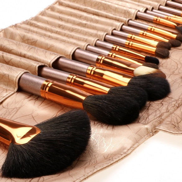 New Fashion 20-Piece Professional Makeup Brush Set Light Pouch Brushes Makeup Tool Set