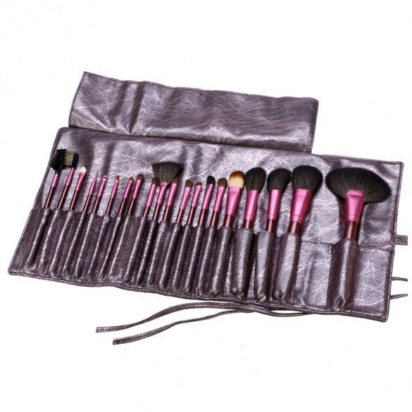 New Fashion 20-Piece Professional Makeup Brush Set Light Pouch Brushes Makeup Tool Set