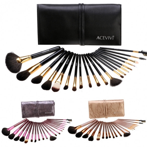 New Fashion 20-Piece Professional Makeup Brush Set Light Pouch Brushes Makeup Tool Set