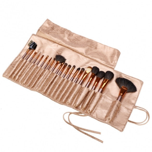 New Fashion 20-Piece Professional Makeup Brush Set Light Pouch Brushes Makeup Tool Set