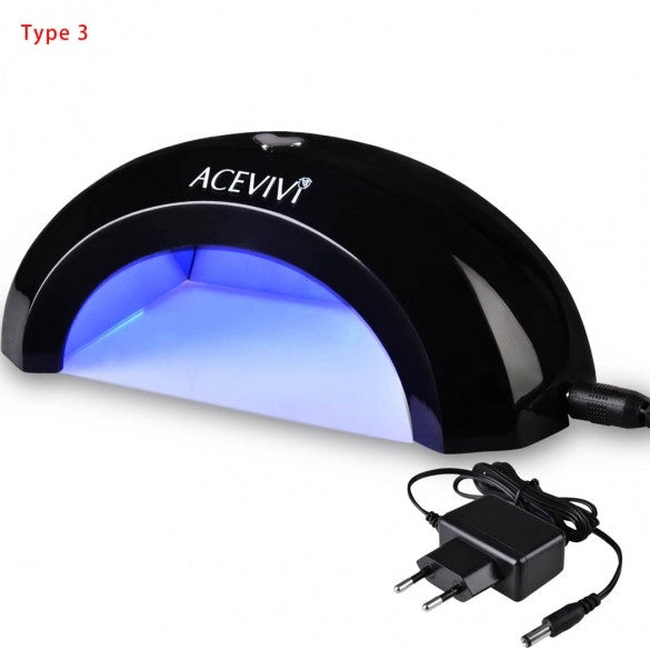 Acevivi 6W LED Gel Polish Nail Dryer Mini Portable Gel Nail Art Dryer Tool