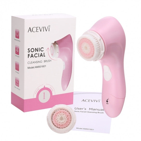 ACEVIVI Waterproof Portable Size Sonic Face Facial Cleaning Brush Cleaner