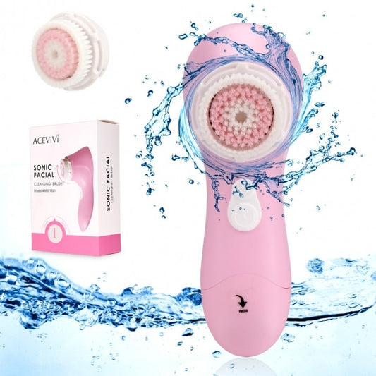 Waterproof Portable Size Sonic Face Facial Cleaning Brush Cleaner