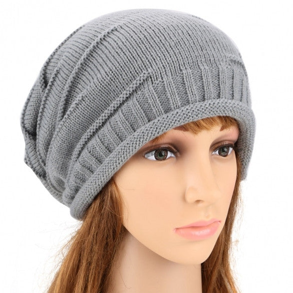 ANGVNS Fashion Unisex Elastics Warm Crochet Knit Beanie Hat Ski Hat Ov