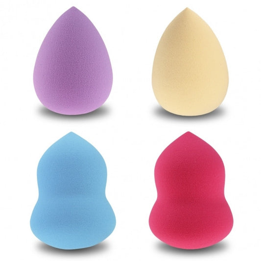 4pcs Cute Waterdrop Shape Soft Makeup Blender Foundation Puff Multi Shape Sponges Applicator Cosmetic Puff