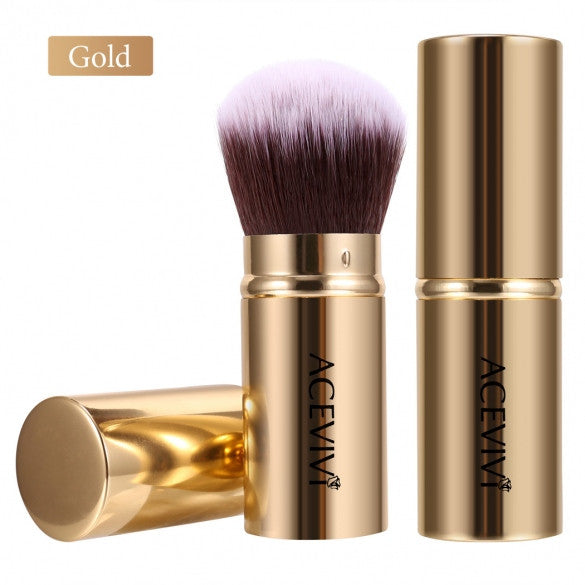 Acevivi Retractable Kabuki Brush Concealer Foundation Blush Face Powder Bronzer Makeup Brushes