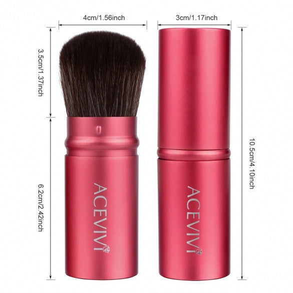 Acevivi Retractable Kabuki Brush Concealer Foundation Blush Face Powder Bronzer Makeup Brushes