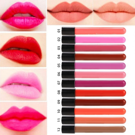 New Women's Waterproof Long Lasting Wet Lip Liquid Pencil Matte Lipstick Lip Gloss Beauty Makeup