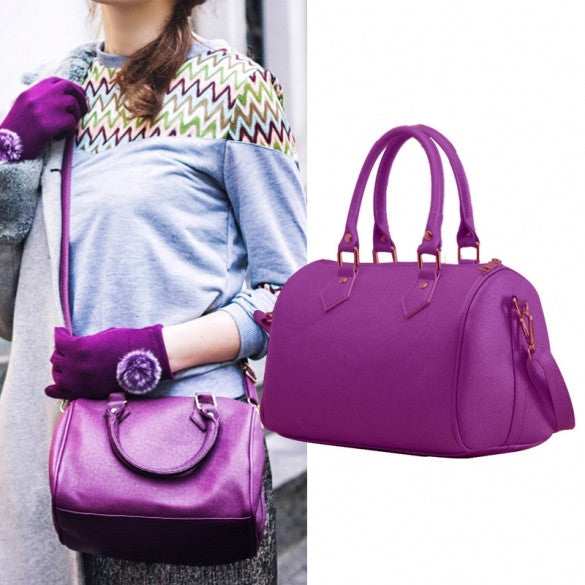 Women Synthetic Leather Handbag Satchel Shoulder Bags Tote Messenger Bag 4 Colors