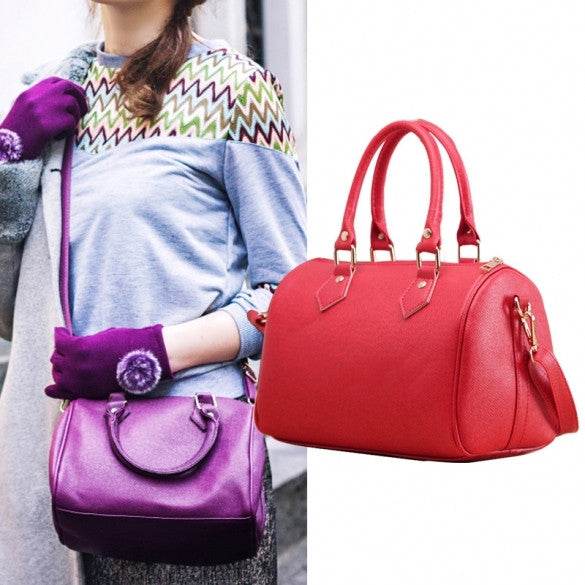 Women Synthetic Leather Handbag Satchel Shoulder Bags Tote Messenger Bag 4 Colors