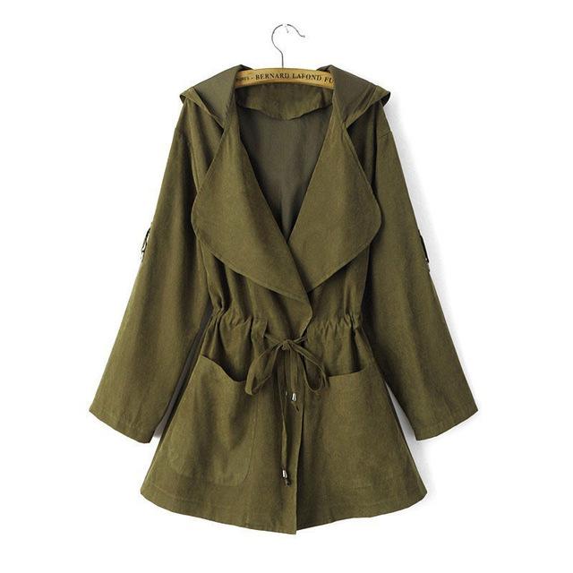 Women Basic Outwear Jackets Autumn Jacket Spring Long Jackets And Coats Female Coat