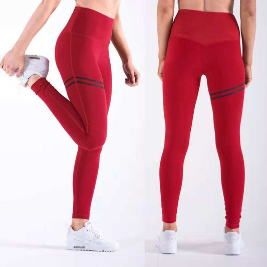 Sexy High Waist Stripes Skinny Leggings Pants