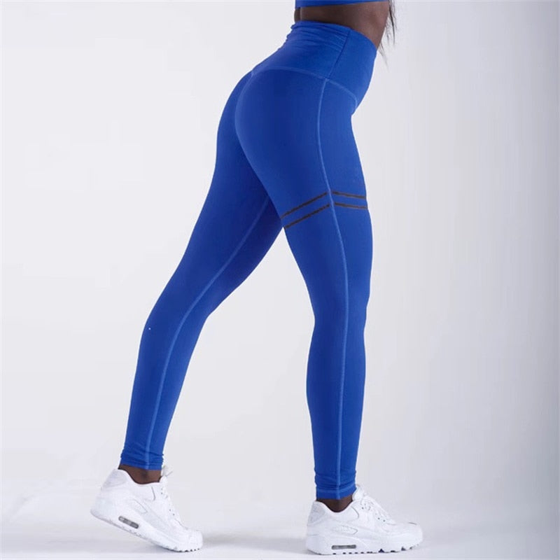 Sexy High Waist Stripes Skinny Leggings Pants