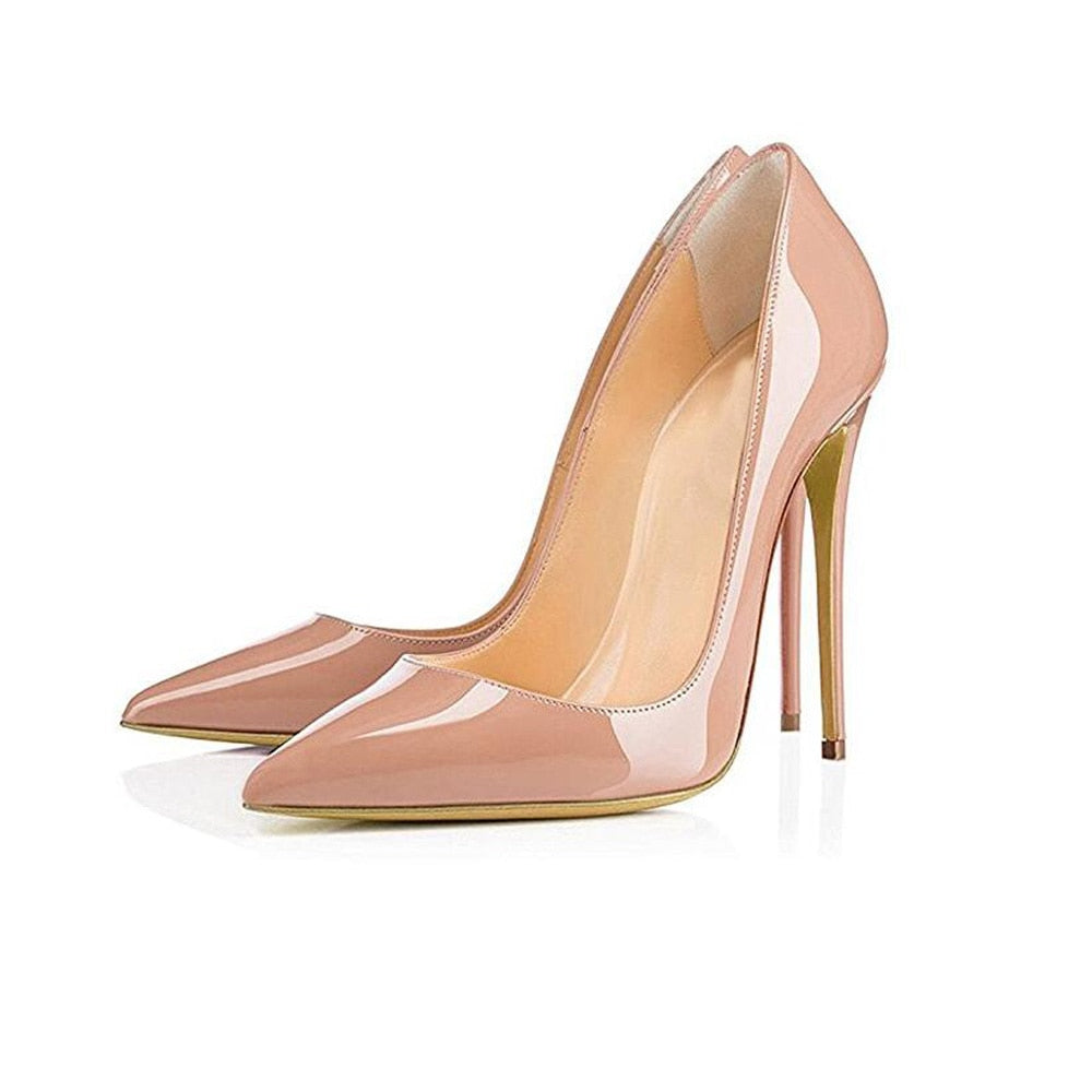 Nude Pointed Toe Stiletto Heel Pumps