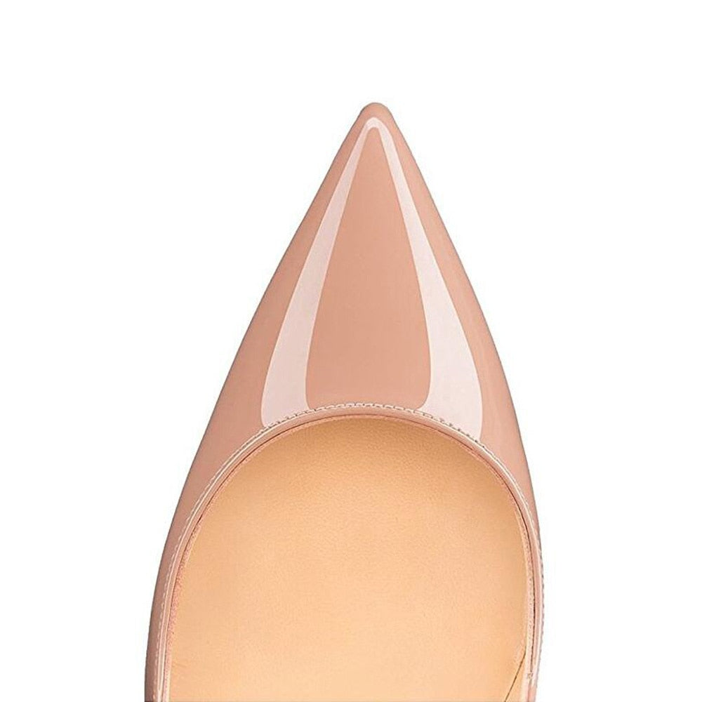 Nude Pointed Toe Stiletto Heel Pumps