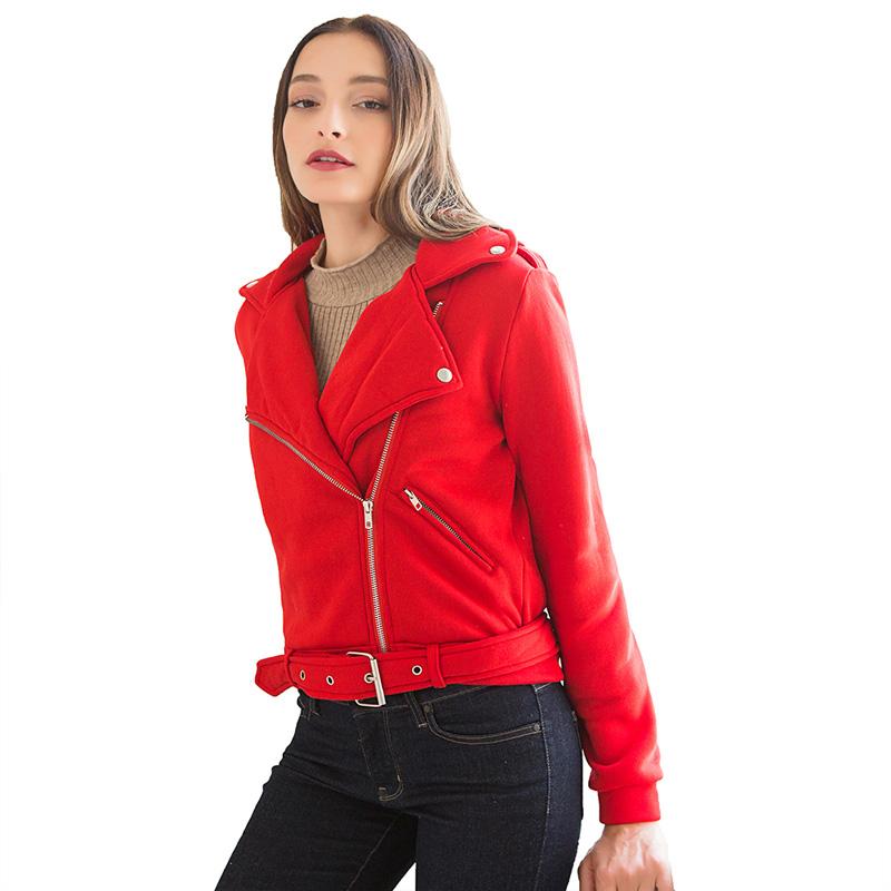 Women Basic Jackets Black Slim Lady Jacket Sweet Female Zipper Femme Outwear Plus Size Coats Long Sleeve Jackets