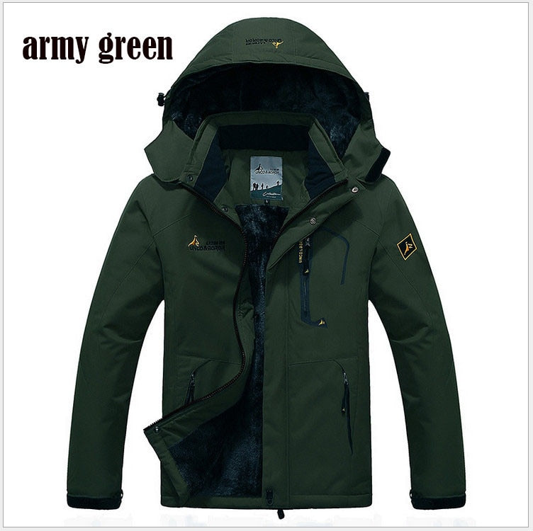 Winter Parka Men Windbreak Plus Velvet Thick Warm Windproof Fur Coats Male Military Hooded Anorak Jackets Men's Winter Jackets