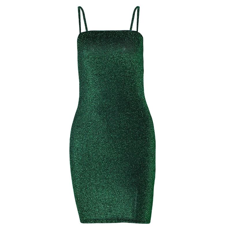 Sexy Nightclub Dress Summer Slim Women'S Mini Tight Dress Thin Shoulder Strap Women'S Short Dress