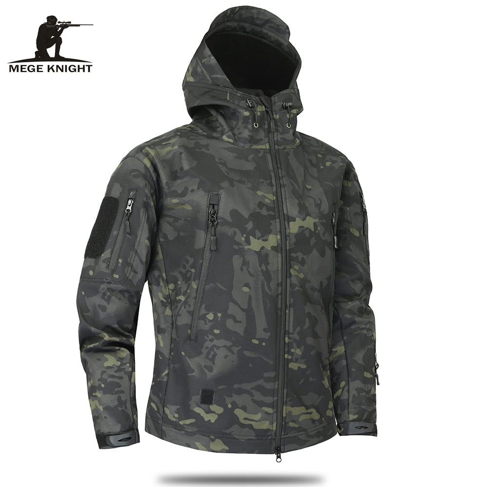 Autumn Men's Military Camouflage Fleece Jacket Army Tactical Clothing