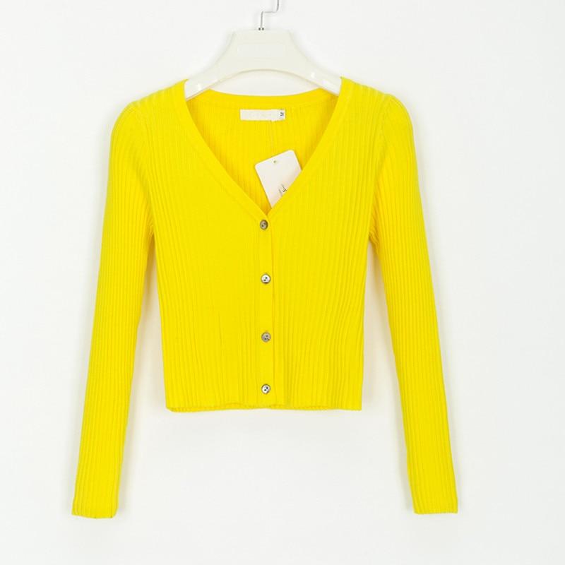 Sexy Buttons Knitted Sweater Cardigan Women Slim Ribbed Winter Autumn Sweaters Female Fashion Plus Size Knitwear