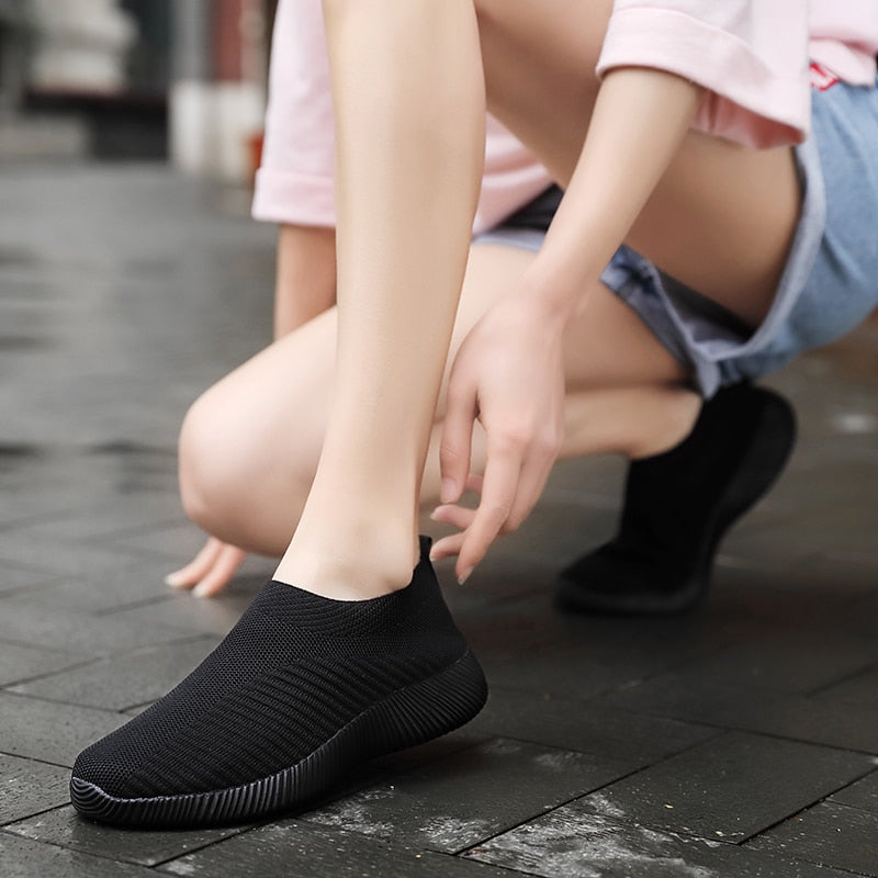 Slip On Flat Sock Sneakers 