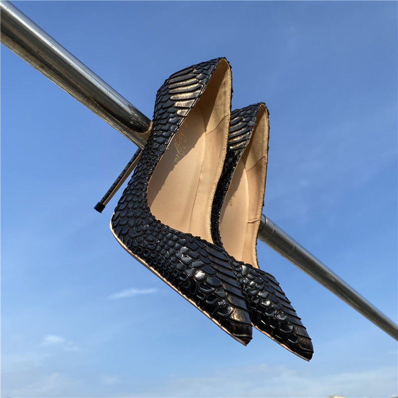 Footwear Shoes | Snake Skin Shoes | Stiletto Heels Shoes