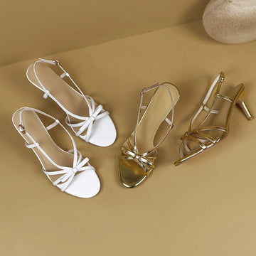 Open-Toe Fashionable and Sexy Bow Sandals