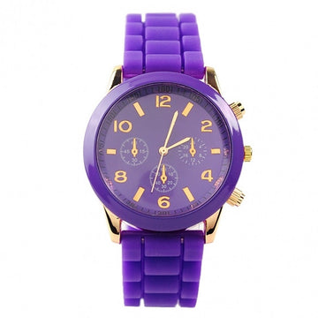 Ladies Brand Silicone Jelly Watch Quartz Watch