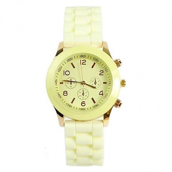 Ladies Brand Silicone Jelly Watch Quartz Watch