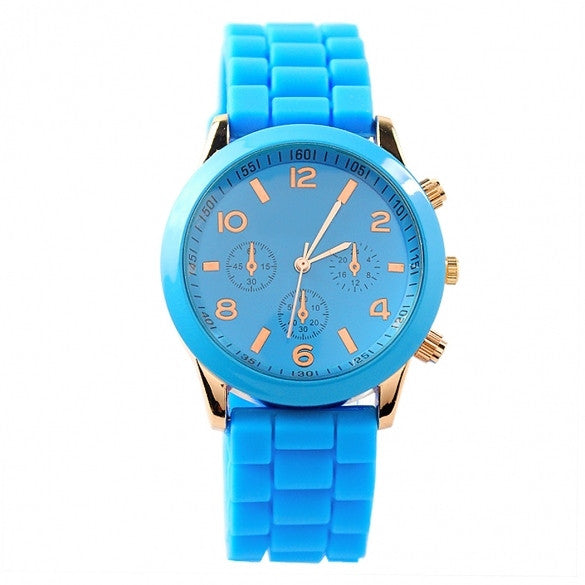 Ladies Brand Silicone Jelly Watch Quartz Watch