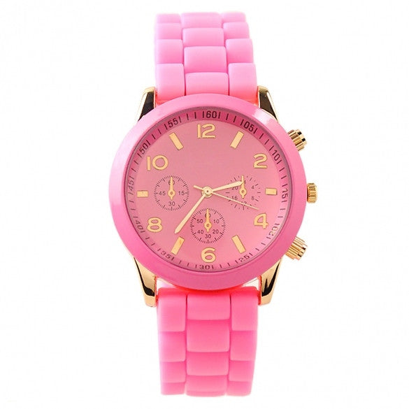 Ladies Brand Silicone Jelly Watch Quartz Watch