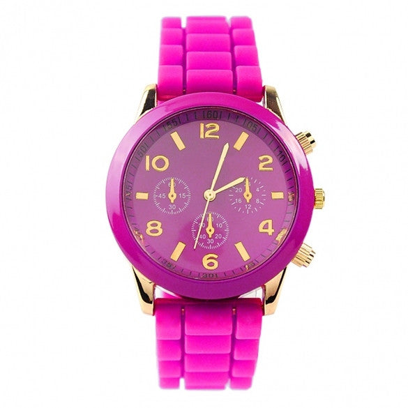 Ladies Brand Silicone Jelly Watch Quartz Watch