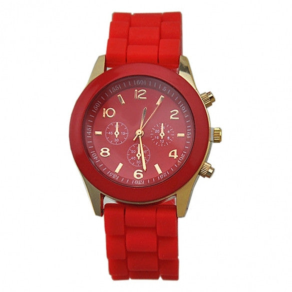 Ladies Brand Silicone Jelly Watch Quartz Watch