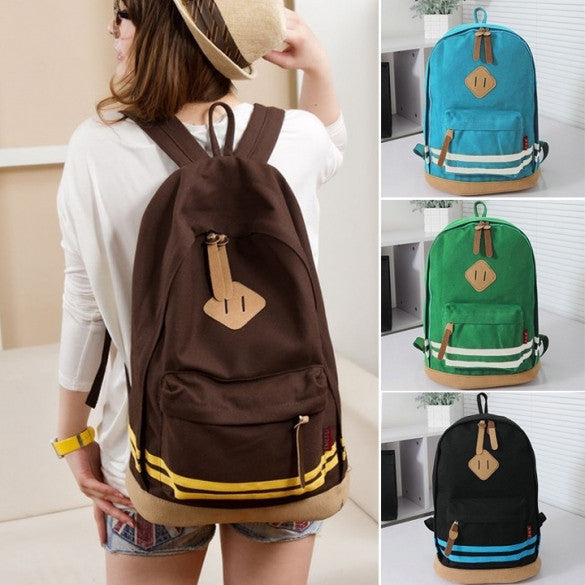 Unisex Travel Backpack Canvas Leisure Bags School bag