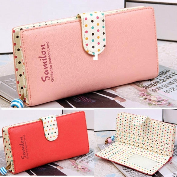 Women Long Purse Clutch Wallet High Quality Zip Bag Card Holder