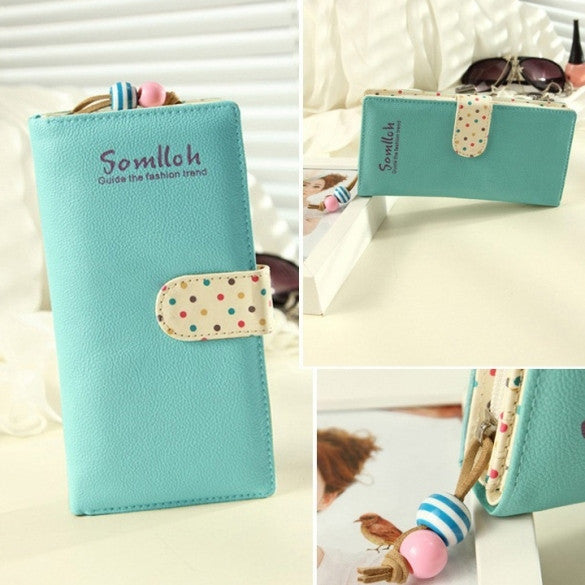 Women Long Purse Clutch Wallet High Quality Zip Bag Card Holder